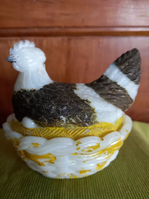 Poule En Opaline / Bonbonniere