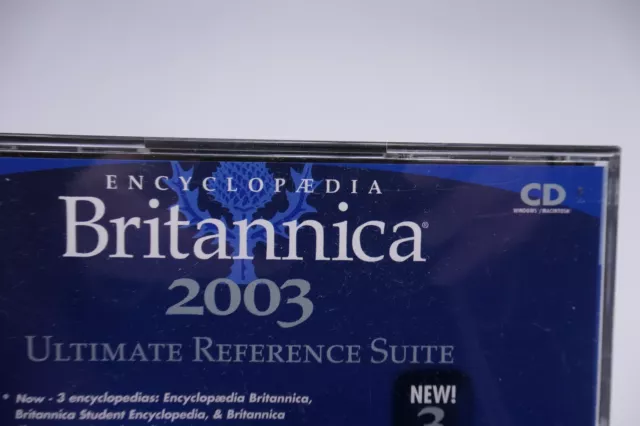 Encyclopedia Britannica 2003 PC CD 4 disc set Reference Library Collect 2