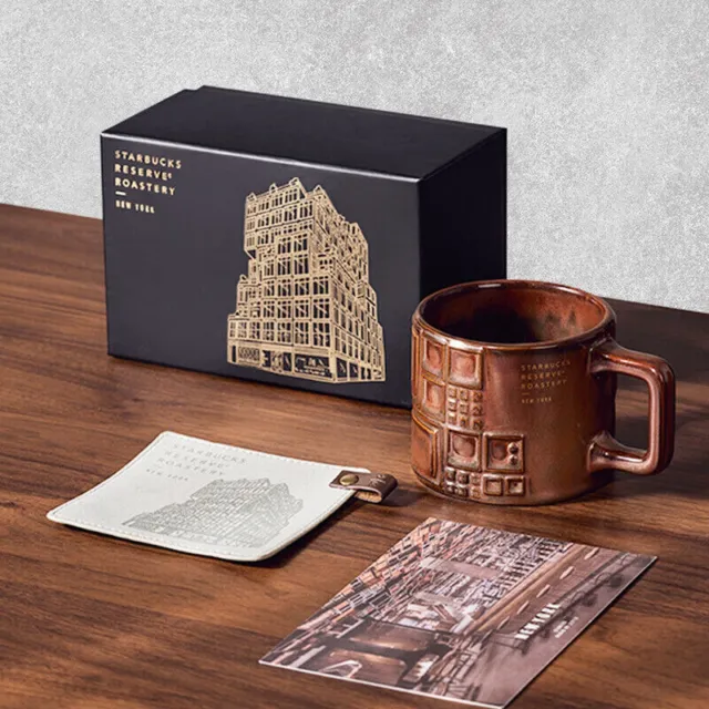 New 2022 China Starbucks Reserve Global Roastery 8oz Cup Coaster Group Gift Box