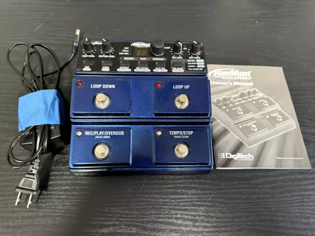 Digitech JML2V JamMan Stereo Looper / Phrase Sampler Guitar Effect Pedal + PSU