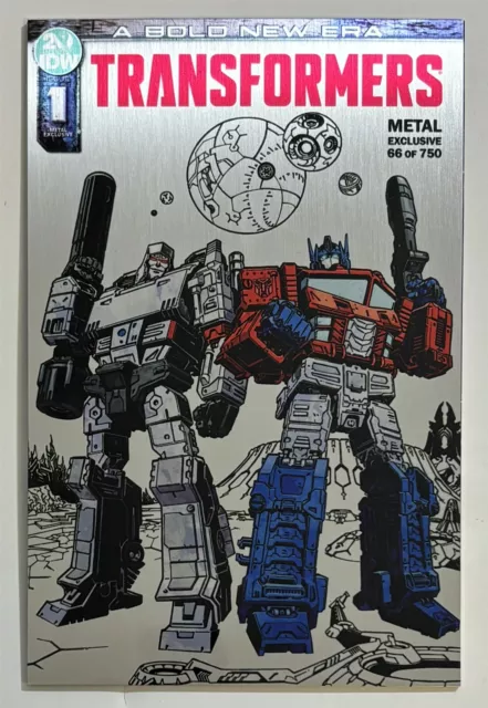 Transformers #1 Metal Exclusive Variant Cover NM+ 9.6 HIGH GRADE IDW Comic KEY