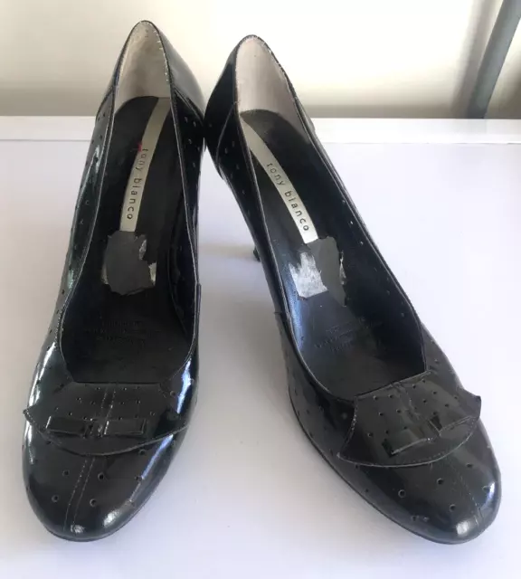 Tony Bianco Black Patent Leather Women’s High Heels Size 10