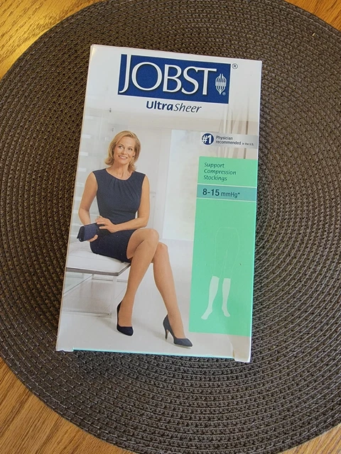 Medias de compresión JOBST UltraSheer 8-15 mmHg rodilla alta CT beige 7-9
