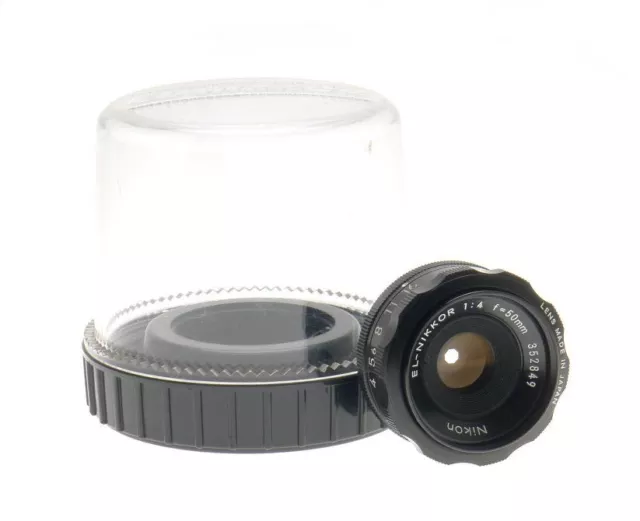 Nikon el-nikkor enlarger lens 1:4 f=50mm m39 screw mount excellent new old stock