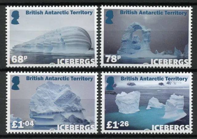 Brit Antarctic Terr BAT Stamps 2019 MNH Icebergs Landscapes Photography 4v Set