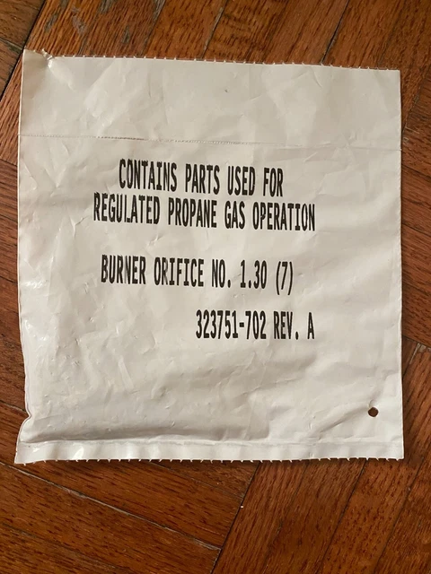 Carrier 323751-702 REV. A - 7 Pack Propane Gas Operation Burner Orifice No. 1.30