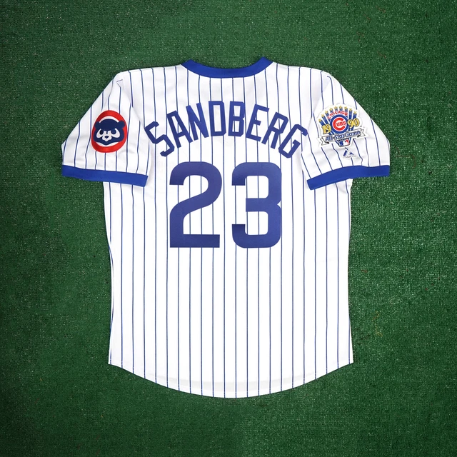 Nike Men's Chicago Cubs Ryne Sandberg #23 Royal Cooperstown V-Neck Pullover  Jersey