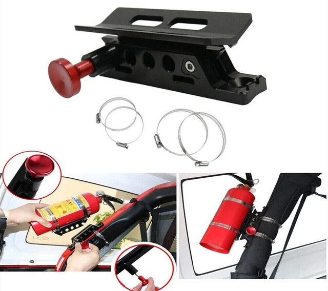 ATV CAR FIRE Extinguisher Holder Mount Adjustable Bracket For Car Jeep