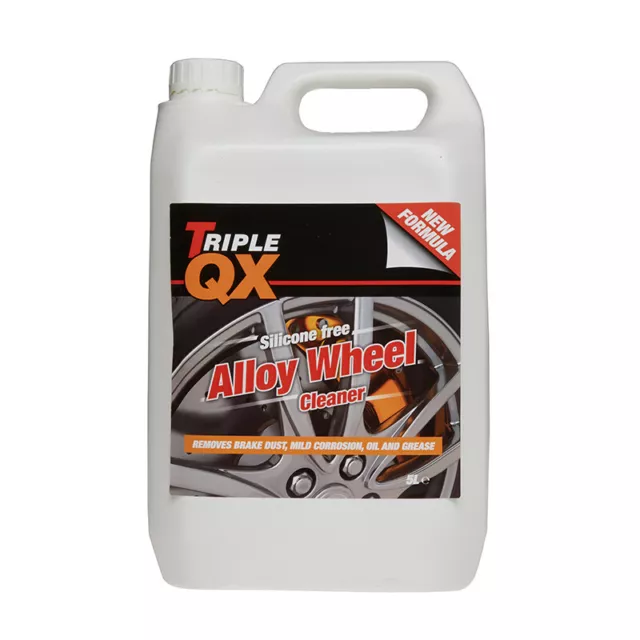 Triple QX Alloy Wheel Cleaner Rim Car Cleaning 5 Litre Brake Dust Road Grime 5L