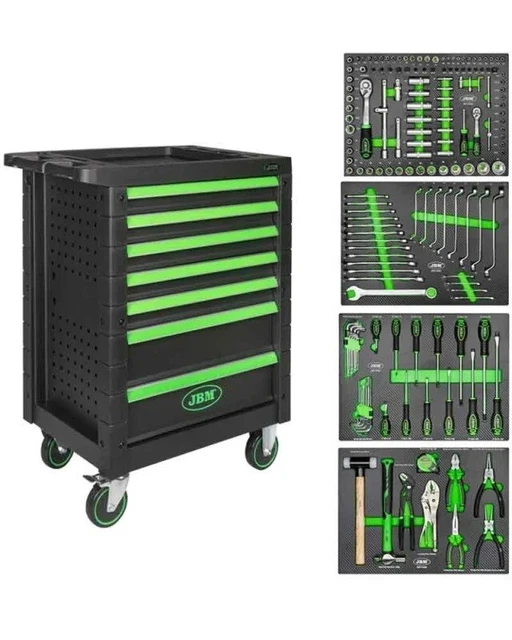 JBM carrello officina portautensili cassettiera attrezzi con ruote 172 utensili
