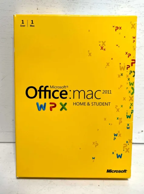 Microsoft Office Mac 2011 Home & Student NICE FAST SHIPPING
