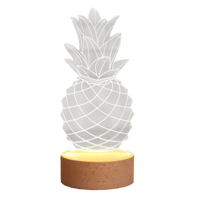 PINEAPPLE NIGHT LIGHT Lamp for Home Fruit Modeling Miniture Decoration Ornament £14.88 PicClick UK
