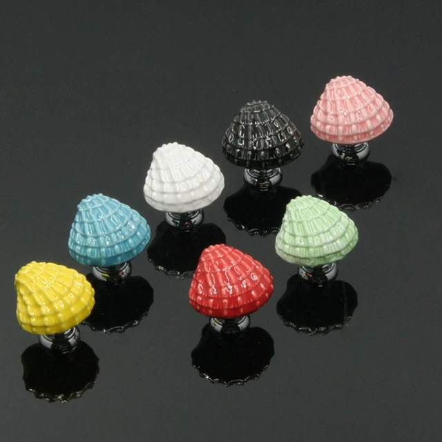 4 Pcs Shell Cabinet Handles Drawer Knobs Gold Vintage Decor Pumpkin 2