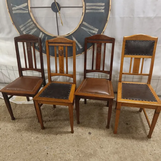 Stuhl Chair Biedermeier Jugendstil Stühle Art Deco Vintage Gründerzeit Leder