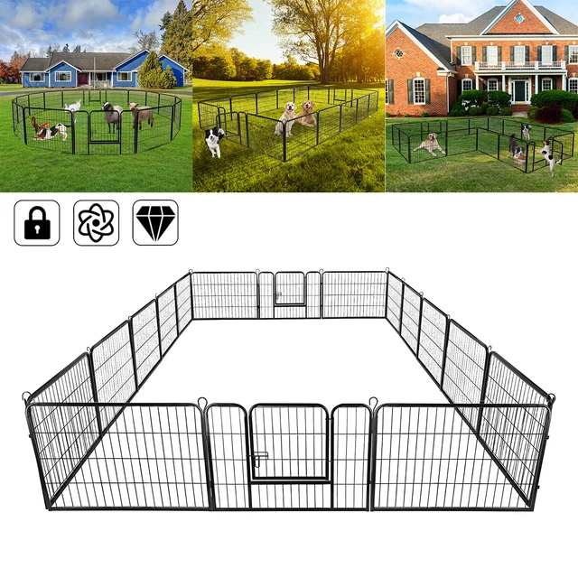 PawHut Freilaufgehege Welpenauslauf Welpenzaun Laufstall Welpengitter Für Tiere 8-teilig B63 X H91 Cm: Tests, Infos & Preisvergleich