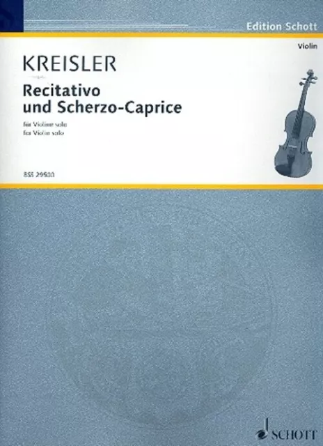 Fritz Kreisler | Recitativo & Scherzo Caprice | Buch | Schott Music