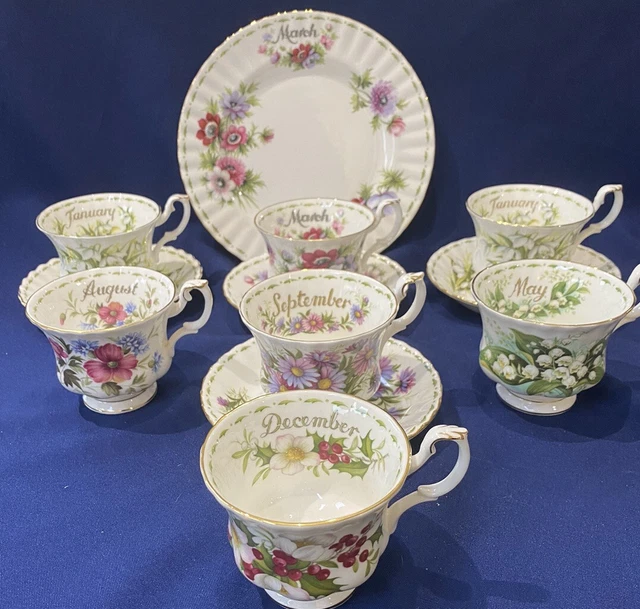Choice of Royal Albert Flower of the Month Series -Various Patterns / Months