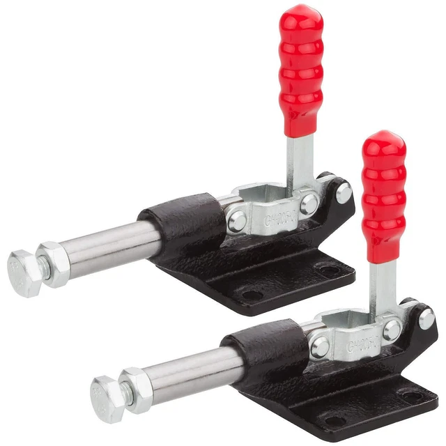 2 Pack 32MM Toggle Clamps, A+Selected 500Lbs Holding Capacity Plunger