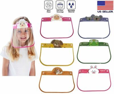 Kids Face Shield Visor Safety Protector Unisex Washable Reusable Full Face Cover
