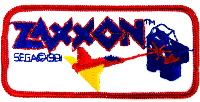 Zaxxon Embroidered Patch Iron on Video Emblems Sega 1991   mp12