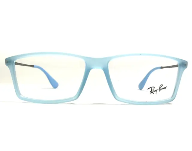 Ray-Ban Eyeglasses Frames RB7021M MATTHEW 5370 Matte Clear Blue Gray 55-14-145
