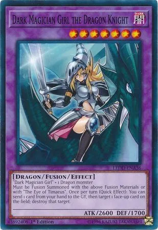 Dark Magician Girl the Dragon Knight - LEDD-ENA36 - Common 1st Near Mint WK3