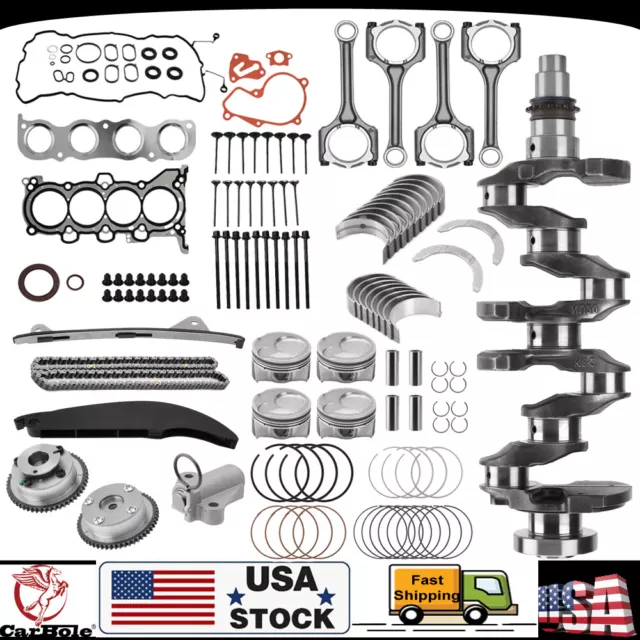 For Hyundai Tucson Kia Soul 2.0L Engine Rebuild Overhaul Kit Crankshaft Timing