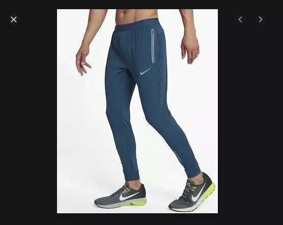 NEW MENS L Large Nike Swift Flex 27 Running Dri Fit Pants Blue