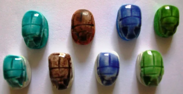 Lot 0F 24 Egypt Egito Egipto Egitto Mısır Египет Ägypten Scarab Hand Made