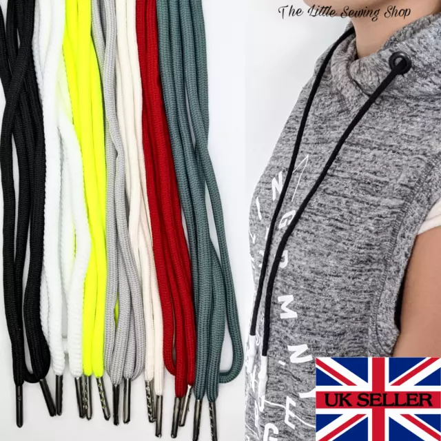 1 x Hood lace Drawstring /Hoodie String with Metal Ends, 125cm Long