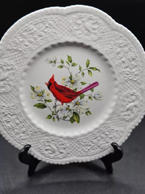 Royal Couldon Cardinal Plate Made England Design By Henry A Pausch