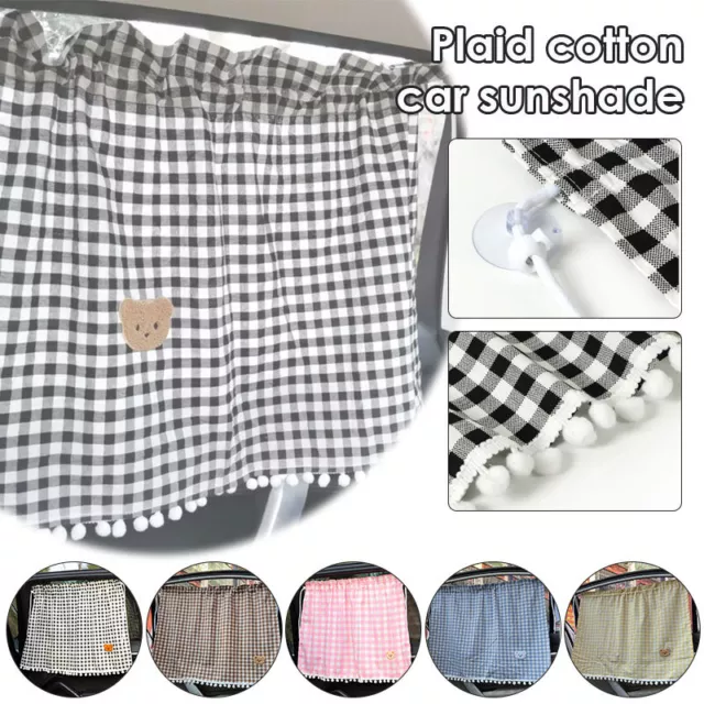 Car SunShade Curtains Universal Cute Car Rear Side Window UV Protection