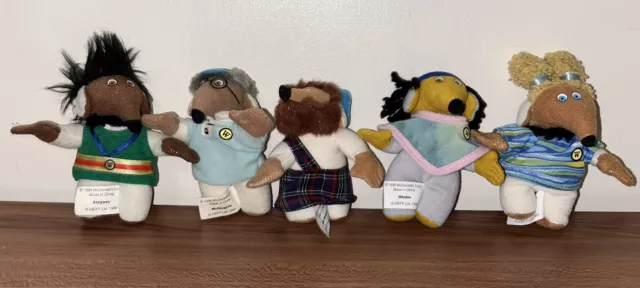 Wombles McDonalds Vintage 1999 Happy Meal Toys X 5