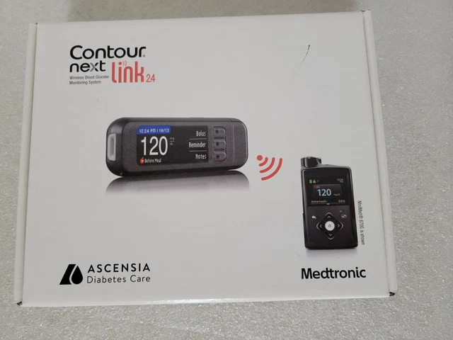 Kit de monitor de glucosa en sangre Contour Next Link 2.4 inalámbrico NUEVO - suministros caducados
