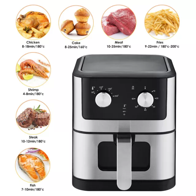 17L Halogen Air Fryer Rotary Convection Oven Multi Cooker Low Fat Health  Grey UK