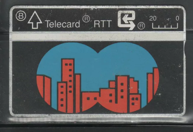 TÉLÉCARTE BELGIQUE - RTT - TELECARD  20 - Carte téléphone Belge - HLM - Jumelles