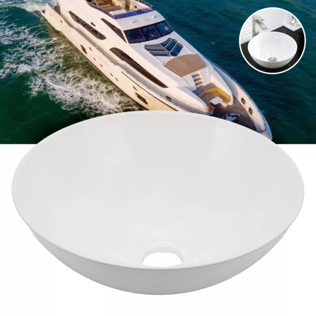 *^ 327.6x129.1mm Vessel Sink Round Bowl Modern Acrylic For Caravans Campers