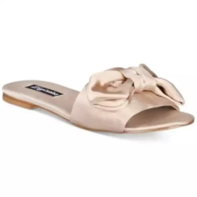 Zigi Soho Womens Valiant Casual Satin Slide Sandals-New with Defect (Nudsa,6)