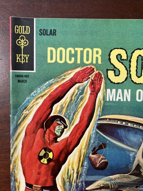 Doctor Solar 7 FN/VF 1964 Man of the Atom Gold Key Comics Flat Ship! 2