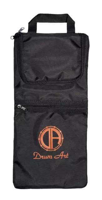 Drumart Sticks Bag Sacca Custodia Bacchette Batteria Tasca Esterna Nera e Manico