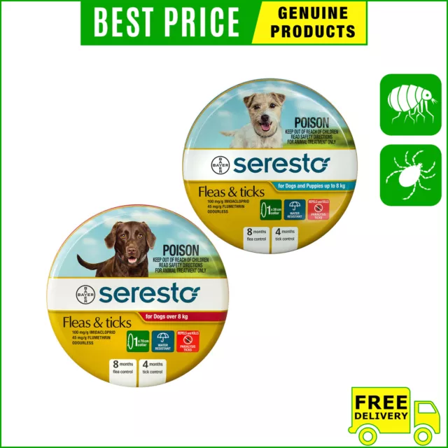 SERESTO for Dogs Flea and Tick Collar Shipping FREE AU Seller Long Expiry