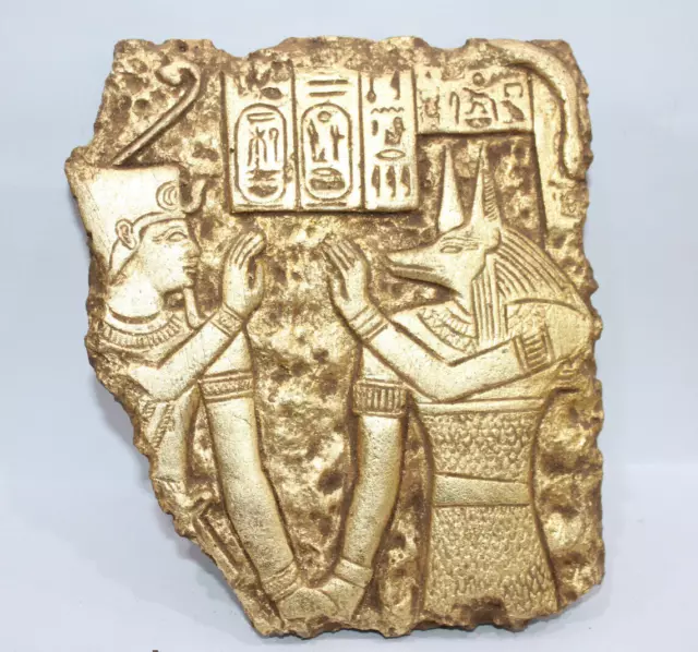 SELTENE ALTE ÄGYPTISCHE ANTIKE GROßE Anubis Ramses II Fragment Stella Stela...