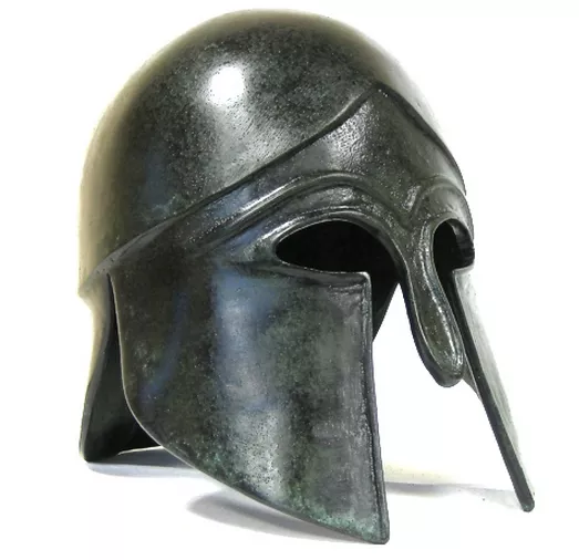 Peloponnesian Corinthian Greek 100% Bronze helmet Museum Replica Reproduction