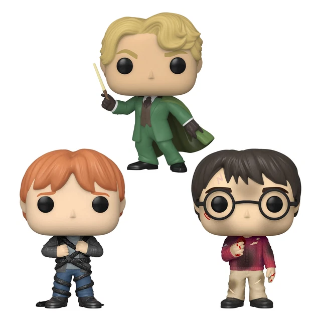 Funko Pop Lotto Pacchetto Di 3 Harry Potter 20th Anniversario - Harry,Ron