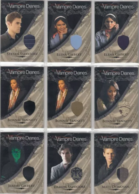 The Vampire Diaries Season 1 Costume / Wardrobe Card Selection