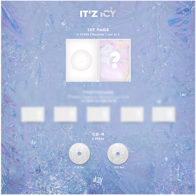 ITZY Mini Album IT'z ICY Opened CD w/ Booklet SELECT 1st Page NO PHOTOCARD 3