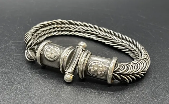 Antique Hmong Hill Tribe Sterling Bracelet