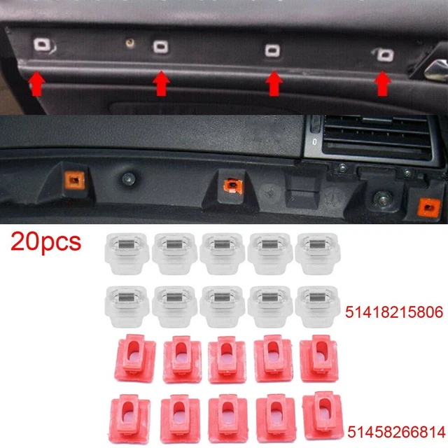 10 Pièce You.S Original Clips de Fixation Métal Clip pour VW