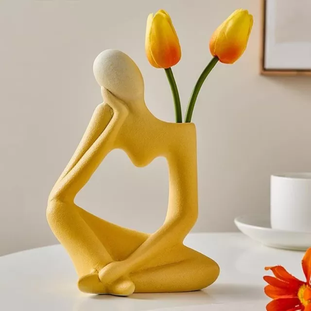 Ceramic Vase Small Plant Pot Table Decoration Desk Home for Decor Gift Modern