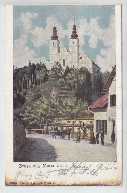 AK Graz, Maria Trost, Kutsche, 1900